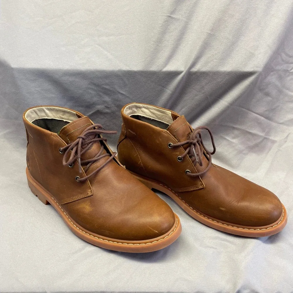 Timberland Earthkeepers Larchmont II Waterproof Chukka Boots Brown Men 7 Dadcore